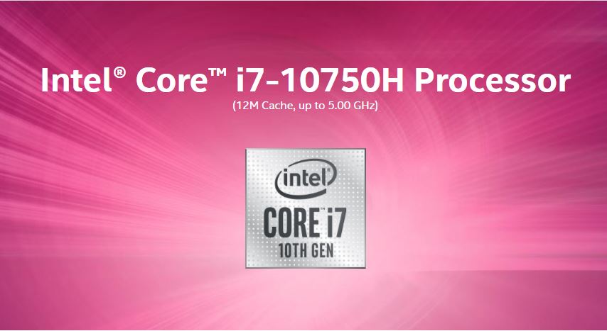 پردازنده intel core i7-10750H