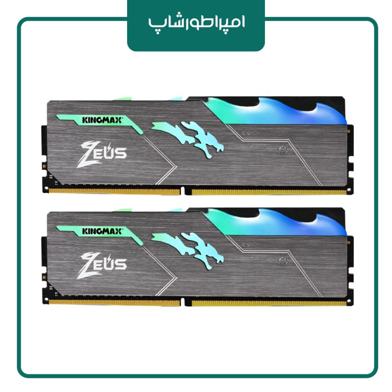 رم کینگ مکس Kingmax Zeus Dragon DDR4 RGB 3600MHz 16GBx2